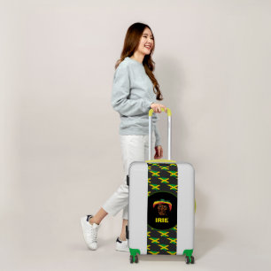 Jamaica flag ,Rastafarian head ,Jamaica Luggage