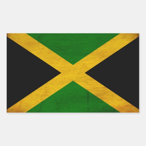 Jamaica Flag Rectangular Sticker