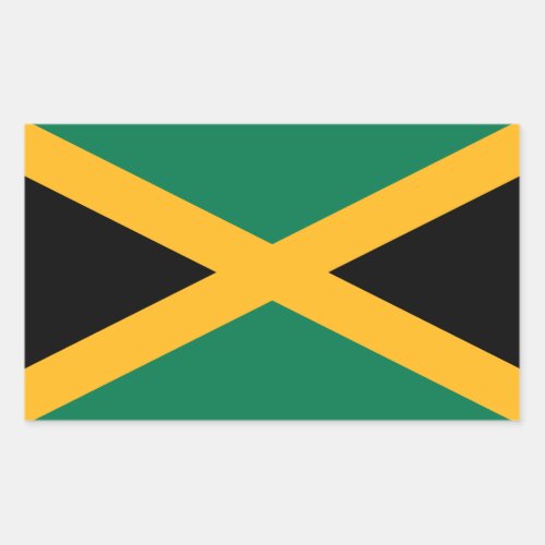 Jamaica Flag Rectangular Sticker