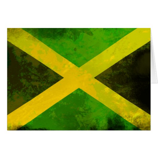 jamaica flag - reggae roots cards (Front Horizontal)