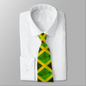 jamaica flag - reggae roots tie (Tied)