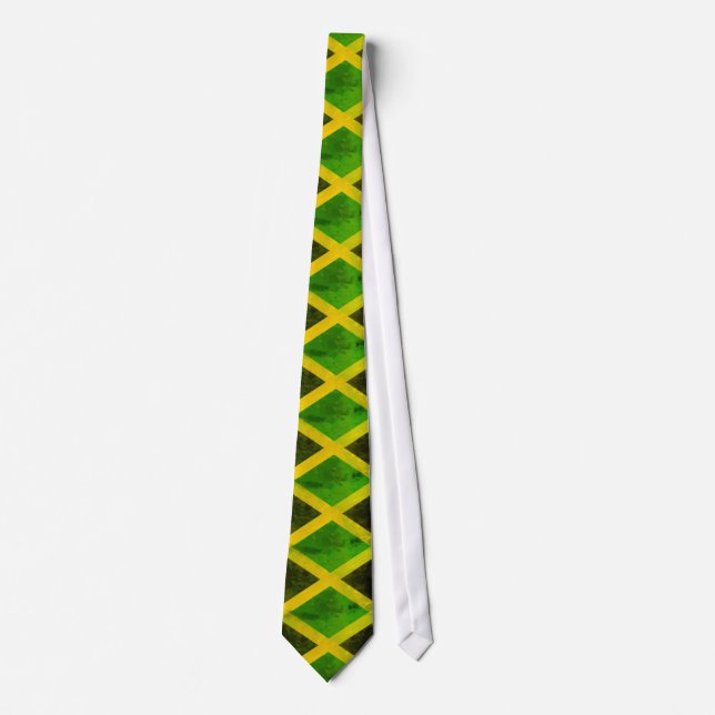 jamaica flag - reggae roots tie (Front)