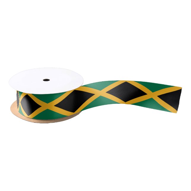 Jamaica Flag Satin Ribbon (Spool)