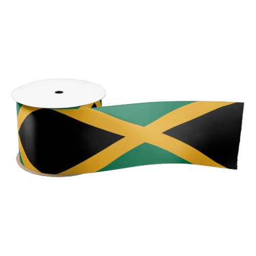 Jamaica Flag Satin Ribbon