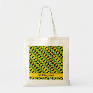 JAMAICA FLAG Scripture Personalized Tote Bag