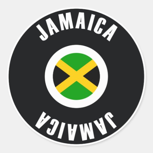 Jamaica Flag Simple Classic Round Sticker