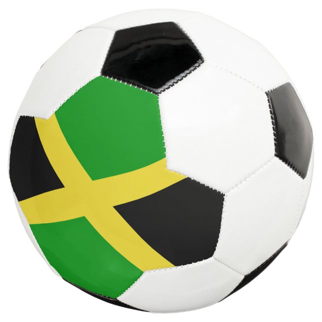 Jamaica Flag Soccer Ball (Three Quarter)