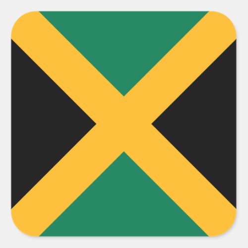 Jamaica Flag Square Sticker