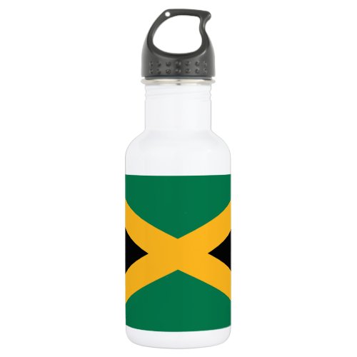 Jamaica Flag Stainless Steel Water Bottle