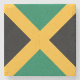 Jamaica Flag Stone Coaster