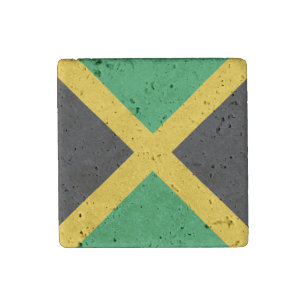 Jamaica Flag  Stone Magnet