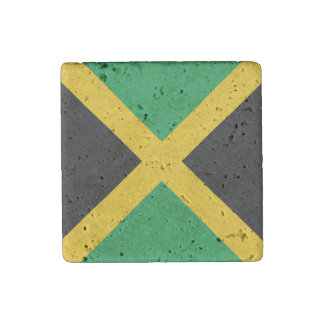Jamaica Flag Stone Magnet