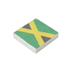 Jamaica flag stone magnet
