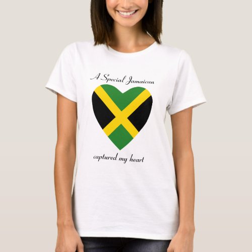 Jamaica Flag Sweetheart T_Shirt