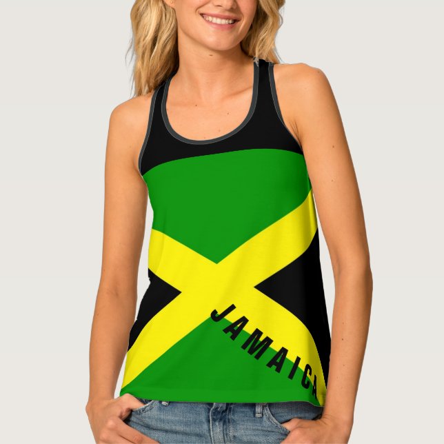 Jamaica Flag Tank Top | Racerback (Front)