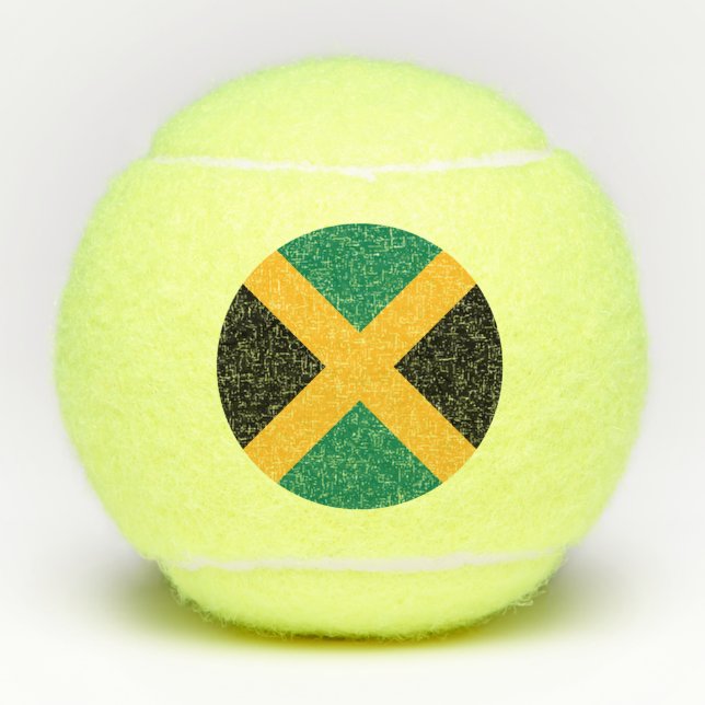 Jamaica Flag Tennis Balls (Front)