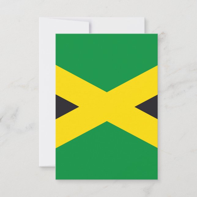 Jamaica flag thank you card (Front)