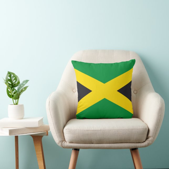 Jamaica flag throw pillow (Chair)