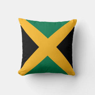 Jamaica Flag Throw Pillow