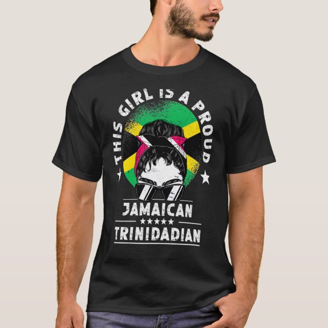 Jamaica Flag Trinidad&Tobago Grown Women Girl Prid T-Shirt (Front)