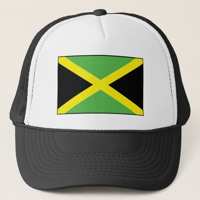 Jamaica Flag Trucker Hat (Front)