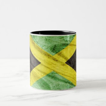 Jamaica Flag Two-tone Coffee Mug by Oneloveshop at Zazzle