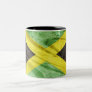 Jamaica flag Two-Tone coffee mug