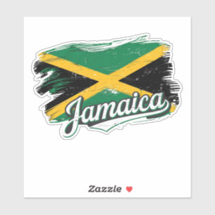 Jamaica Flag Vacation Vibes Rasta Rastafari  Sticker