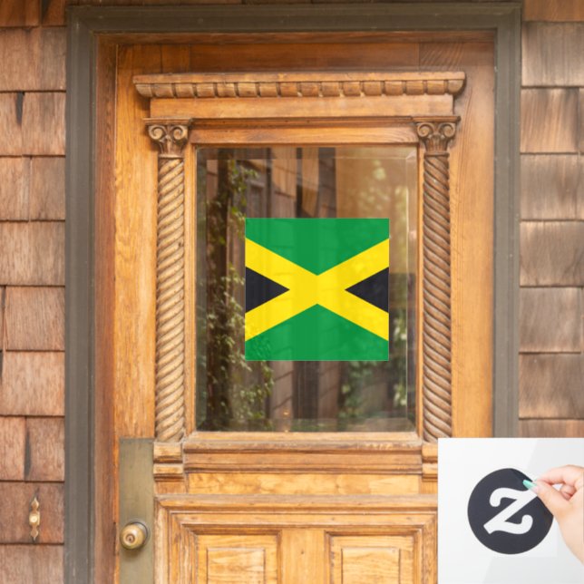 Jamaica flag window cling (Home Door)