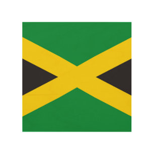 Jamaica flag wood wall art