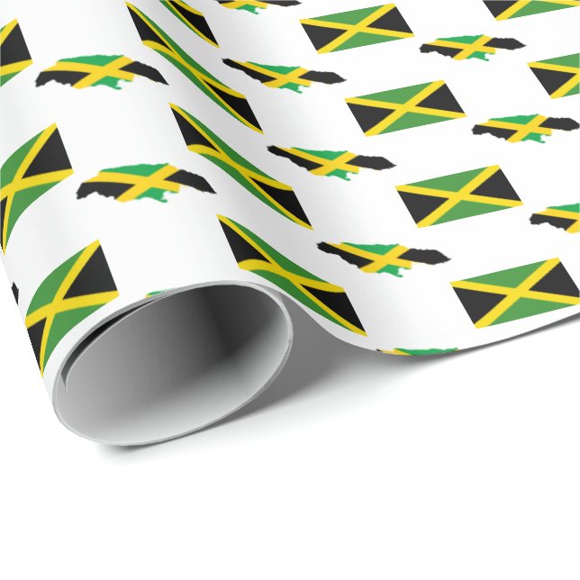 JAMAICA FLAG WRAPPING PAPER (Roll Corner)