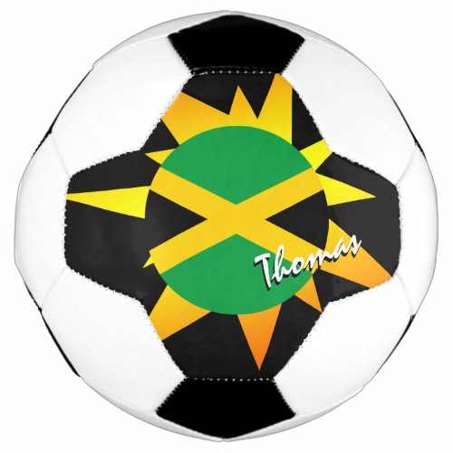 Jamaica Football  Jamaican Flag  BANG Soccer Ball