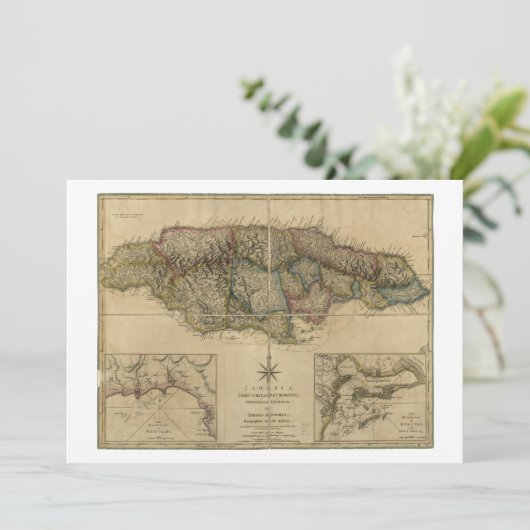 Jamaica from the latest Surveys Map (1775) (Standing Front)