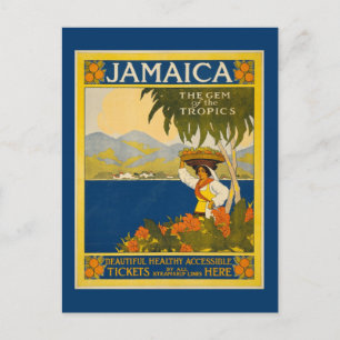 Jamaica - Gem of the Tropics (vintage poster) Postcard