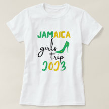 Jamaica Girls Trip 2023 group matching, green text