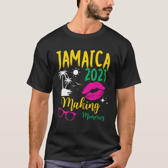 Jamaica Girls Trip 2023 Making Memories Vacation W T-Shirt (Front)