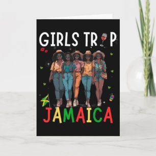 Jamaica Girls Trip Holiday Party Funny Jamaica  Card
