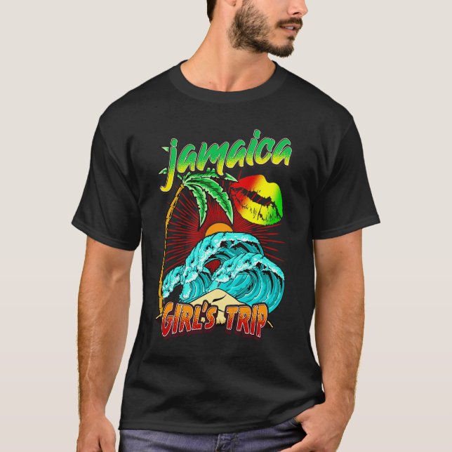 Jamaica Girls Trip Weekend Gateway Besties Group M T-Shirt (Front)