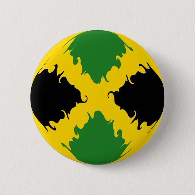 Jamaica Gnarly Flag Button (Front)