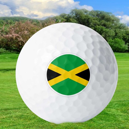 Jamaica Golf Balls Jamaican Flag Golfers Patriot Golf Balls