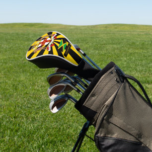 Jamaica Golf & premium Jamaican Flag / Patriots Head Cover