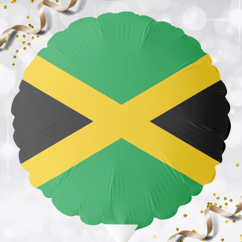 Jamaica Green Black Gold Jamaican Flag Balloon