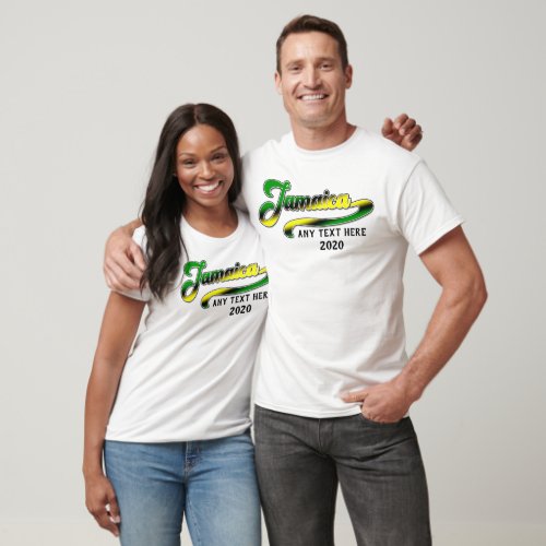 Jamaica Green Black Yellow Cruise Group Matching T_Shirt