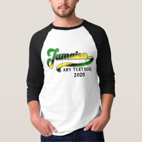 Jamaica Green Black Yellow Cruise Group Matching T_Shirt