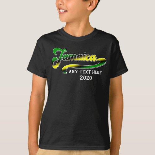Jamaica Green Black Yellow  Cruise Group Matching T_Shirt