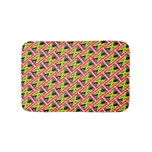 JAMAICA GRENADA FLAGS Patriotic Geometric Modern Bath Mat