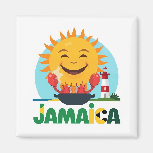 Jamaica happy magnet (Front)