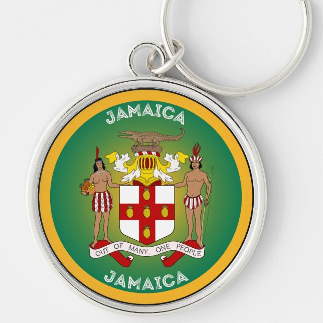 Jamaica Heritage Emblem Keychain (Front)