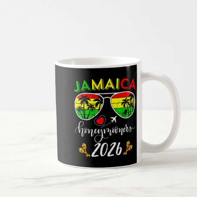 Jamaica Honeymoon 2026 Couple Summer Vacation Matc Coffee Mug (Right)