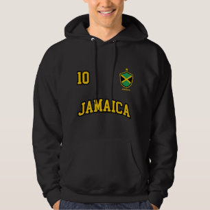 Jamaica Hoodie Number 10 Soccer Team Sports Jamaic